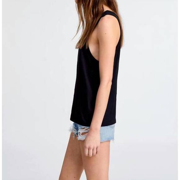 NEW RE/DONE beach tank in black - Picture 2 of 3